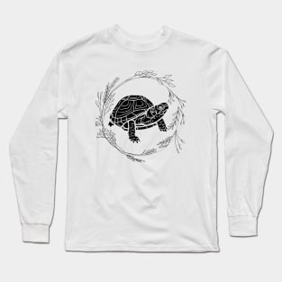 Floral Turtle Long Sleeve T-Shirt